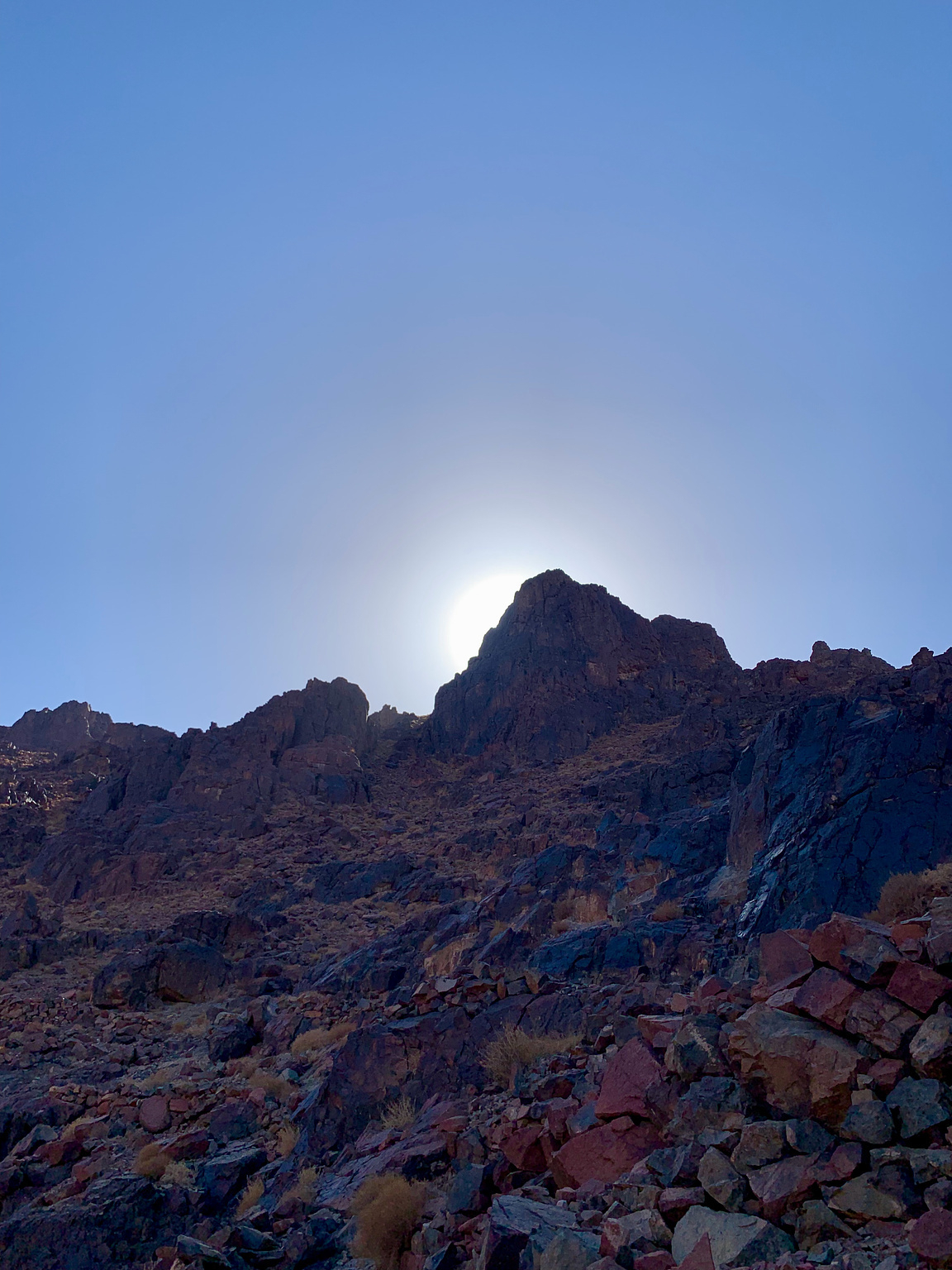 The rocky path up Mt. Katherine