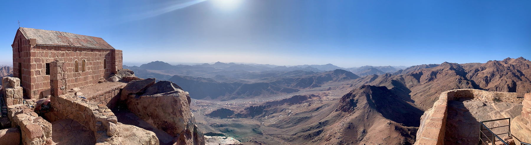 The panoramic view from the summit of Mt. Sinai